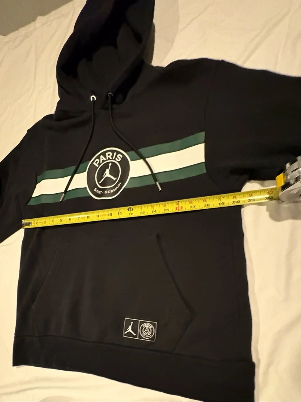 Nike Jordan Paris Saint Germain Fleece Pullover Black Hoodie Men’s Size:Medium